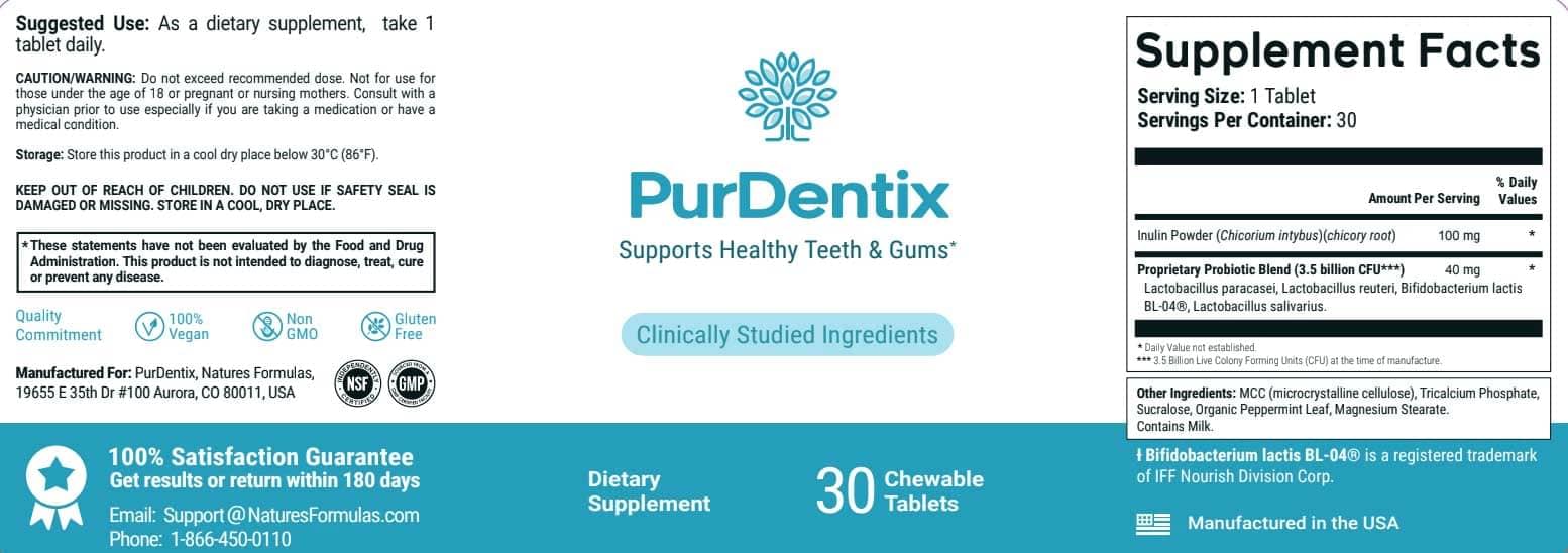 PurDentix Label